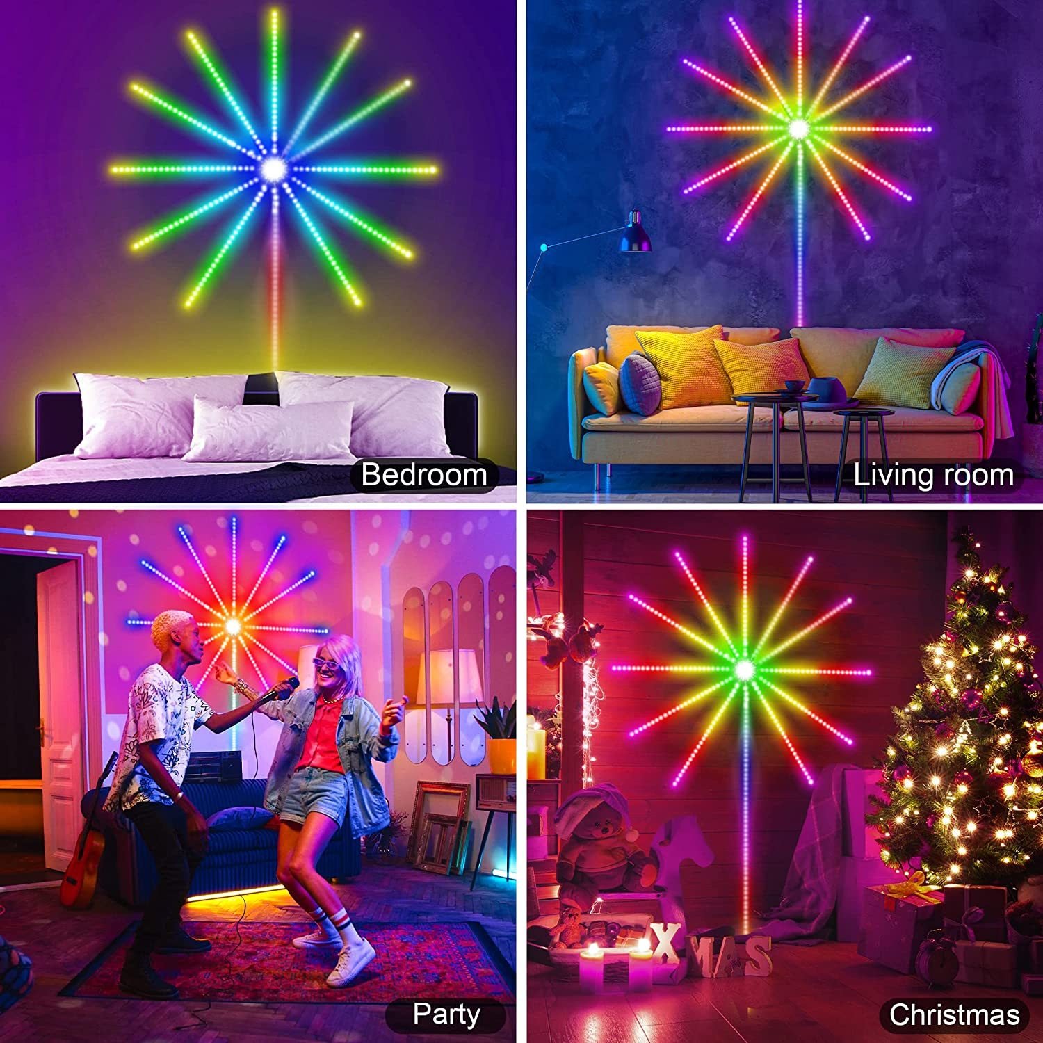 Firework Lights LED Strip Music Sound - Image 2