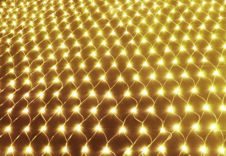 Christmas led lights string lights outdoor waterproof fishnet lights full of stars paved holiday lights wedding ins decorative lights - Image 9