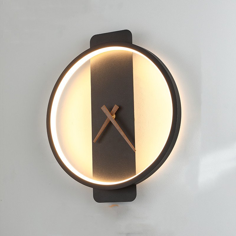 Wall Lamp Bedroom Bedside Lamp Clock Modeling Lamp - Image 5