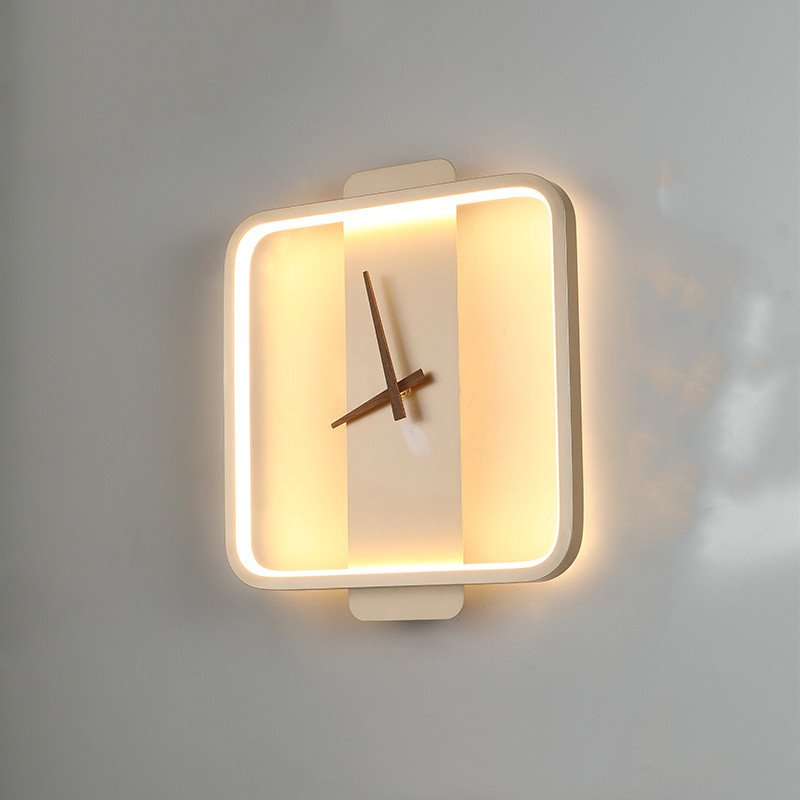 Wall Lamp Bedroom Bedside Lamp Clock Modeling Lamp - Image 2