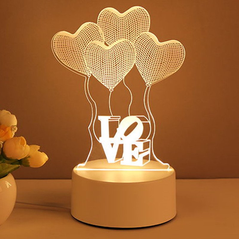 3D Lamp Acrylic USB LED Night Lights Neon Sign - Image 2