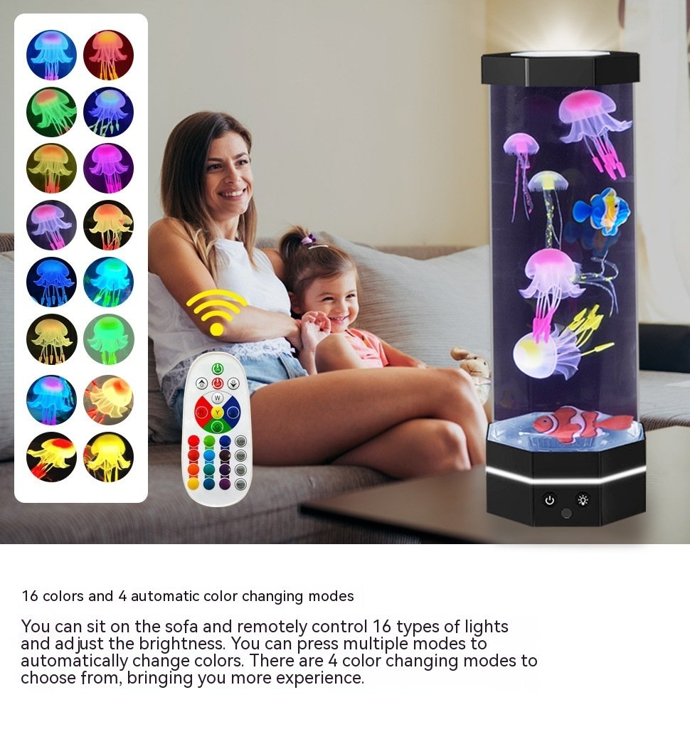 Jellyfish Lava Lamp 17 Colors Changing 15inch Jellyfish Lamp - Image 7