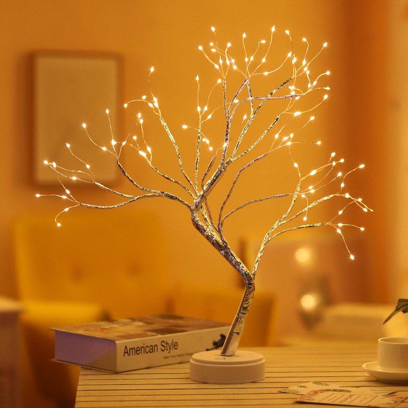 Tree Light Touch Switch Pearl Star Night Light - Image 7