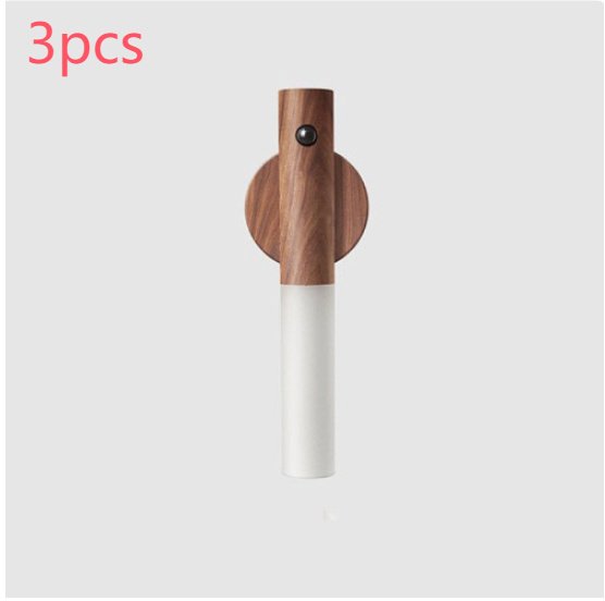 Auto LED USB Magnetic Wood Wireless Night Light Corridors Porch Lights PIR Motion Sensor Wall Light Cabinet Lamp - Image 10