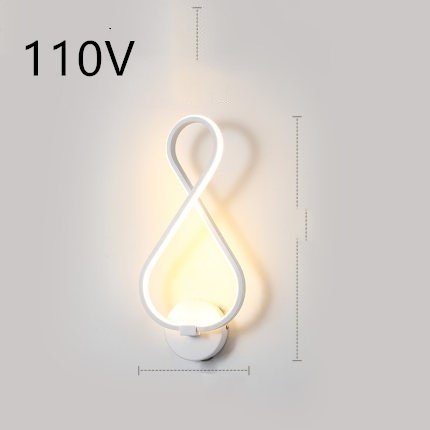 led wall lamp nordic minimalist bedroom bedside lamp - Image 2