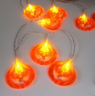 Halloween Decoration Pumpkin Light LED String - Image 2