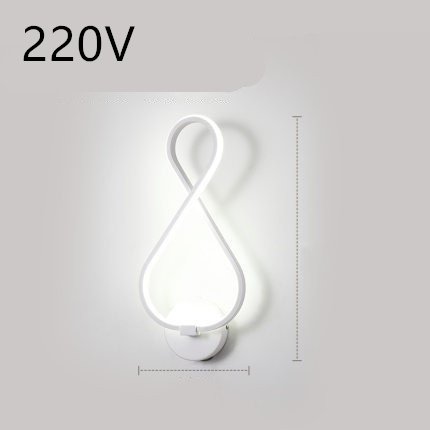 led wall lamp nordic minimalist bedroom bedside lamp - Image 7