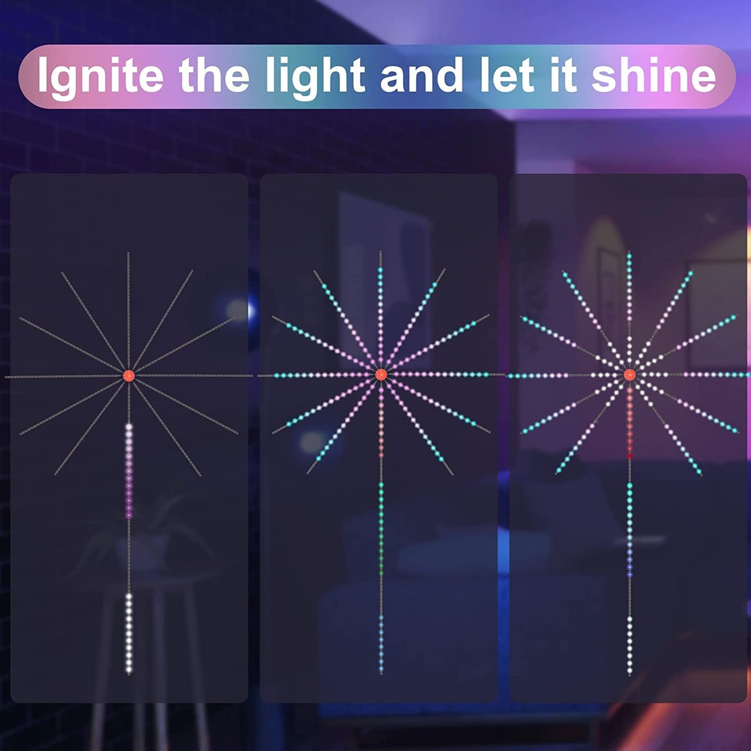 Firework Lights LED Strip Music Sound - Image 5