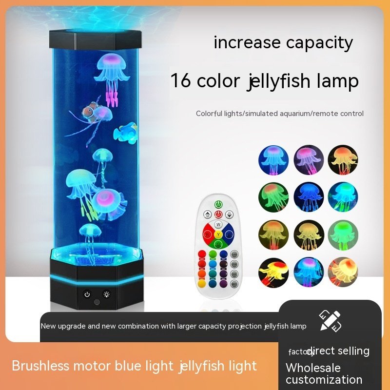 Jellyfish Lava Lamp 17 Colors Changing 15inch Jellyfish Lamp - Image 3