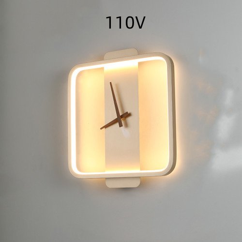 Wall Lamp Bedroom Bedside Lamp Clock Modeling Lamp - Image 4