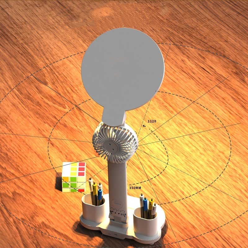 LED Clock Table Lamp USB Chargeable Dimmable - Image 3