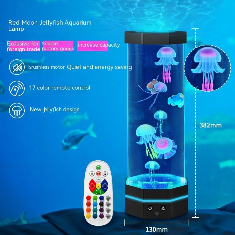Jellyfish Lava Lamp 17 Colors Changing 15inch Jellyfish Lamp - Image 10