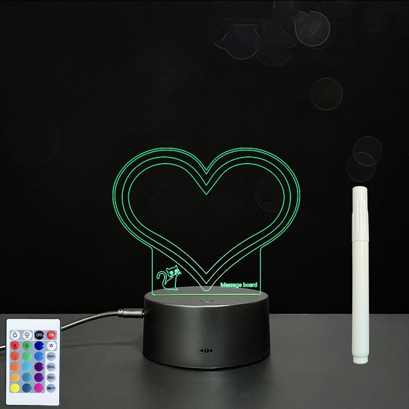 3D Acrylic Board Handwriting Message Board LED Light - Image 3