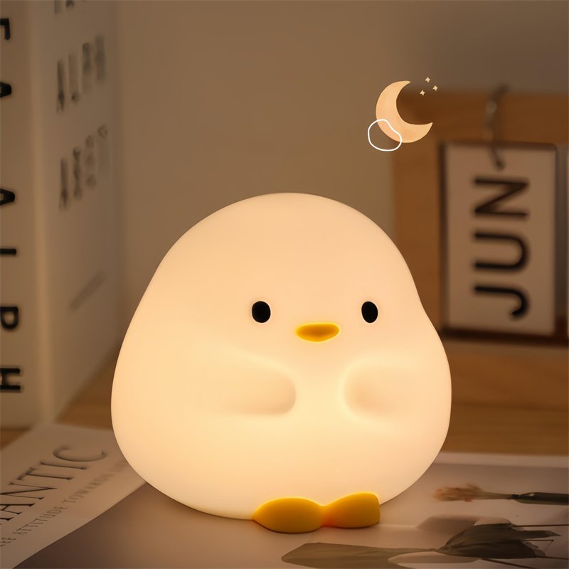 Cute Duck LED Night Lamp Cartoon Silicone - Image 4