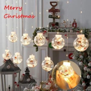 10PCS LED Christmas Curtain Lamp