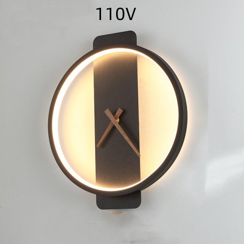 Wall Lamp Bedroom Bedside Lamp Clock Modeling Lamp - Image 9